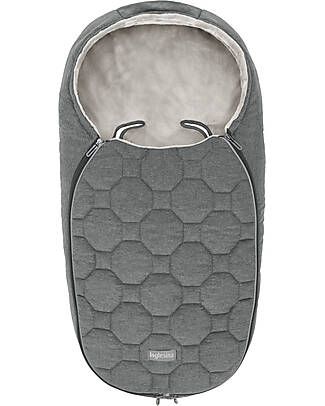 Inglesina New Born Winter Sleeping Bag - Stone Grey - 42x77 cm Footmuffs