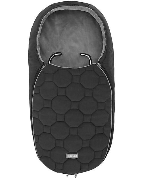 Inglesina New Born Winter Sleeping Bag - Vulcan Black - 42x77 cm Footmuffs