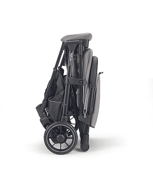 Inglesina Now Stroller - Black - Shot Beige - Folds by itself with a Touch Lights Strollers