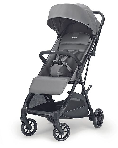 Inglesina Now Stroller - Black - Snap Grey - Folds by itself with a Touch Lights Strollers