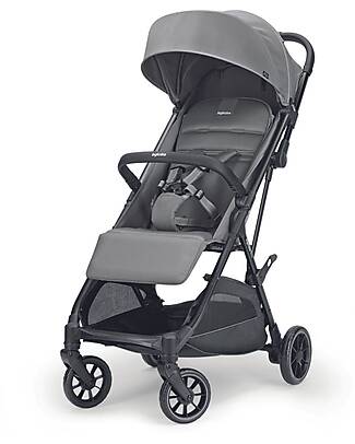 Inglesina Now Stroller - Black - Snap Grey - Folds by itself with a Touch Lights Strollers