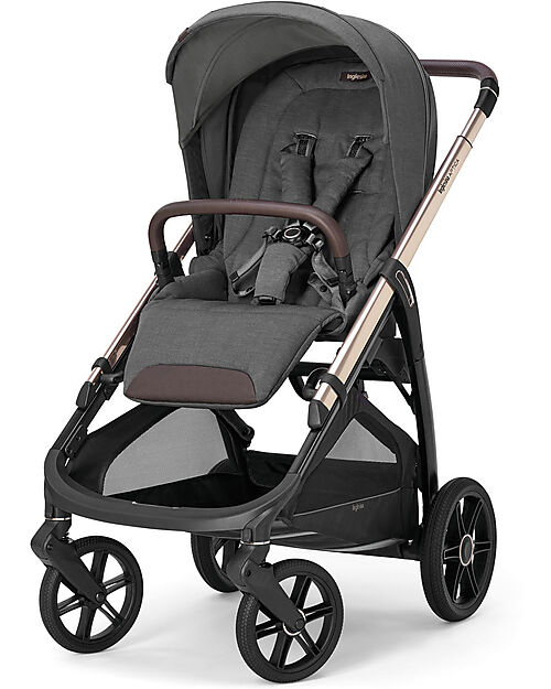 Inglesina PASSEGGINO  APTICA PALLADIO BLACK   VELVET GREY Pushchairs