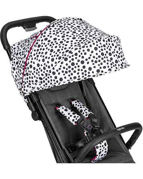 Inglesina Quid² Stroller - Polka Dots White - Ultra Compact and Extra Light Lights Strollers