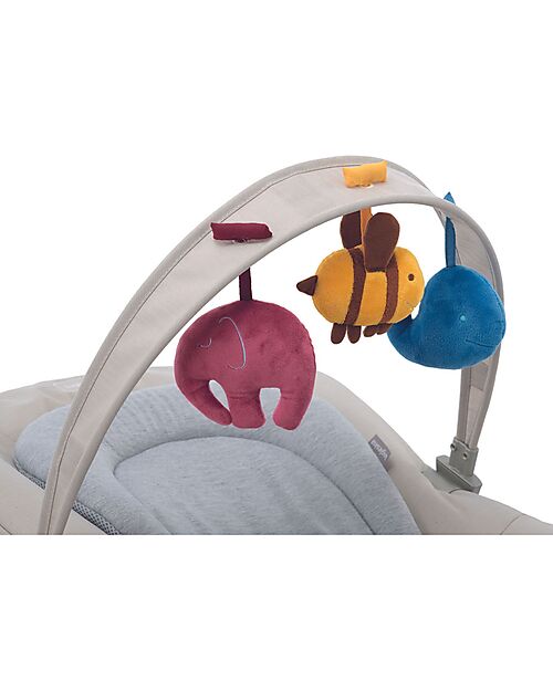 Inglesina Sdraietta Lounge - Butter - with Toy Bar three Puppets and Music Box three Melodies Bouncers