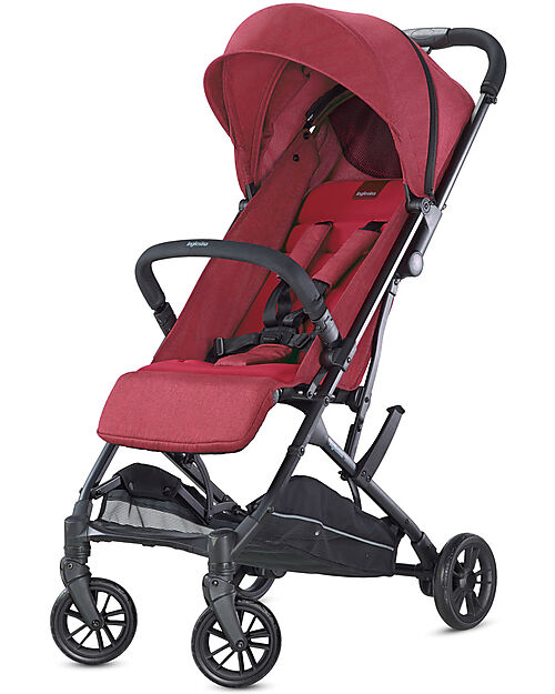 Inglesina Sketch Black Stroller - Red - Versatile for Maximum Practicality Lights Strollers