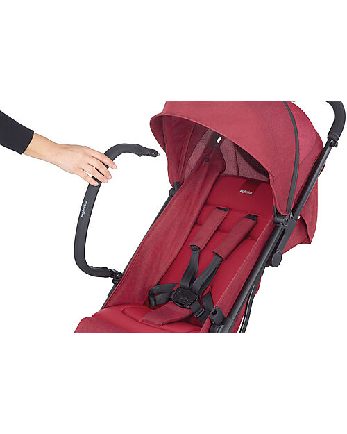 Inglesina Sketch Black Stroller - Red - Versatile for Maximum Practicality Lights Strollers