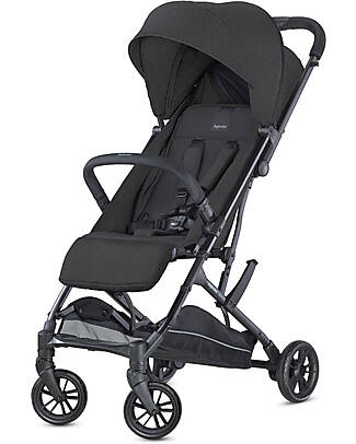 Inglesina Sketch Black Stroller - Total Black - Versatile for Maximum Practicality Lights Strollers