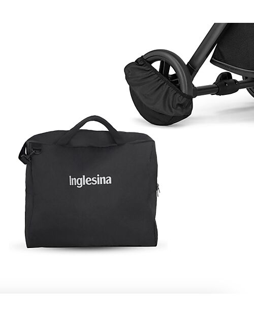 Inglesina Stroller Bag and Wheel Cover - Quid 3 - Black Stroller Bag