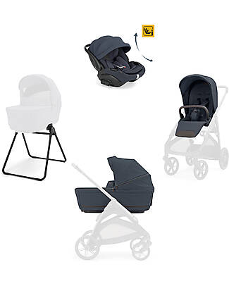 Inglesina System Quattro Aptica Darwin Recline EVO - Sapphire Blue Pushchairs
