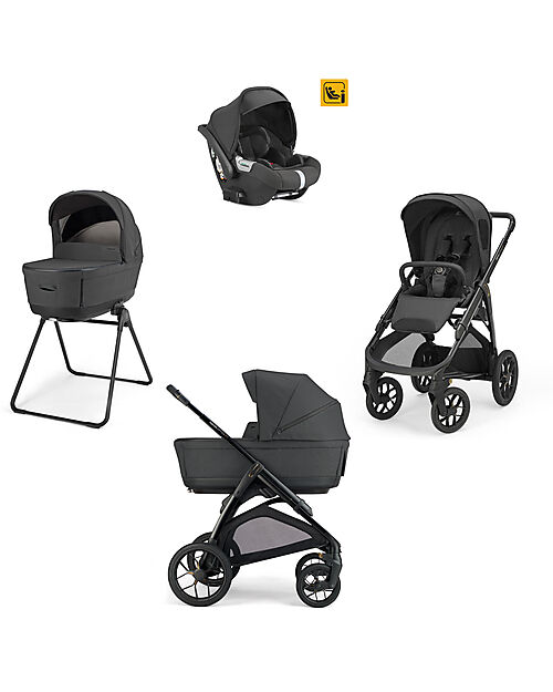 Inglesina System Quattro Aptica XT Darwin Magnet Grey + Frame Black Trio and Duo Strollers