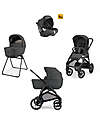 Inglesina System Quattro Aptica XT Darwin Magnet Grey + Frame Black Trio and Duo Strollers
