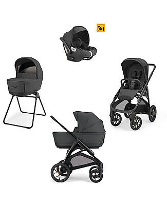 Inglesina System Quattro Aptica XT Darwin Magnet Grey + Frame Black Trio and Duo Strollers