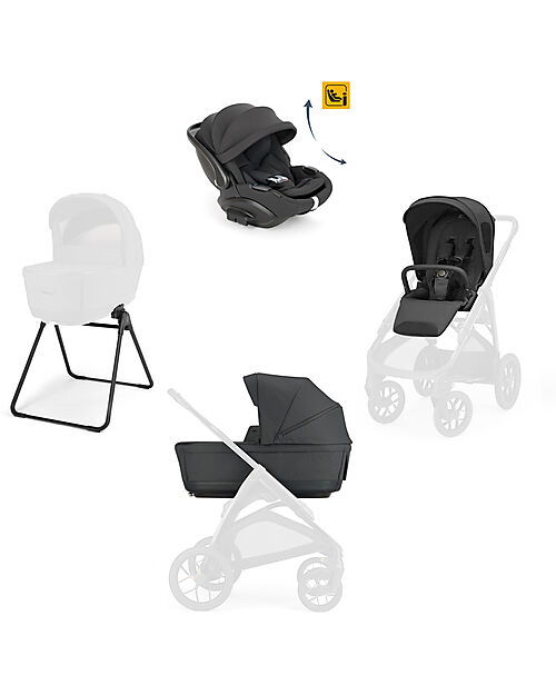 Inglesina System Quattro Aptica XT Darwin Recline EVO - Magnet Grey Pushchairs