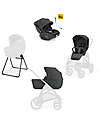 Inglesina System Quattro Aptica XT Darwin Recline EVO - Magnet Grey Pushchairs