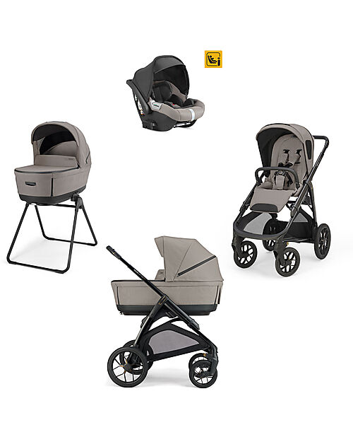 Inglesina System Quattro Aptica XT Darwin Tundra Beige + Frame Black Trio and Duo Strollers