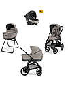 Inglesina System Quattro Aptica XT Darwin Tundra Beige + Frame Black Trio and Duo Strollers
