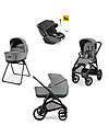 Inglesina System Quattro Aptica XT DRW-R-EVO Canyon Grey + Black Frame Trio and Duo Strollers