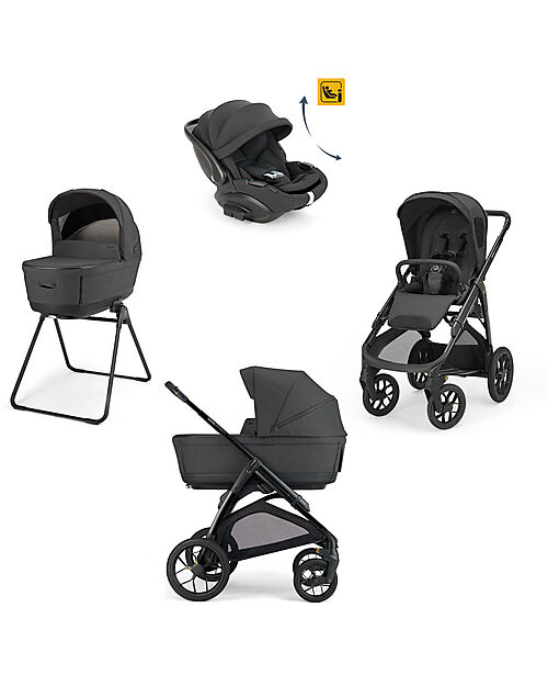 Inglesina System Quattro Aptica XT DRW-R-EVO Magnet Grey + Black Frame Trio and Duo Strollers