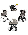 Inglesina System Quattro Aptica XT DRW-R-EVO Tundra Beige - Black Frame Trio and Duo Strollers