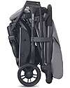 Inglesina Twin Sketch Stroller - Black and Gray - For twins or siblings close in age Double Pushchairs