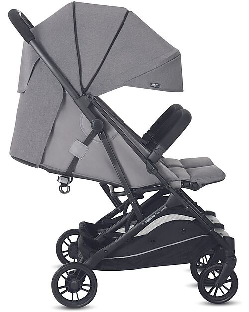 Inglesina Twin Sketch Stroller - Black and Gray - For twins or siblings close in age Double Pushchairs