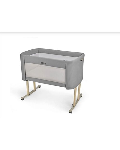 Inglesina Welcome Bed - Baku Grey - Co-sleeping Crib Designed for Baby Wellness Next To Me Cribs