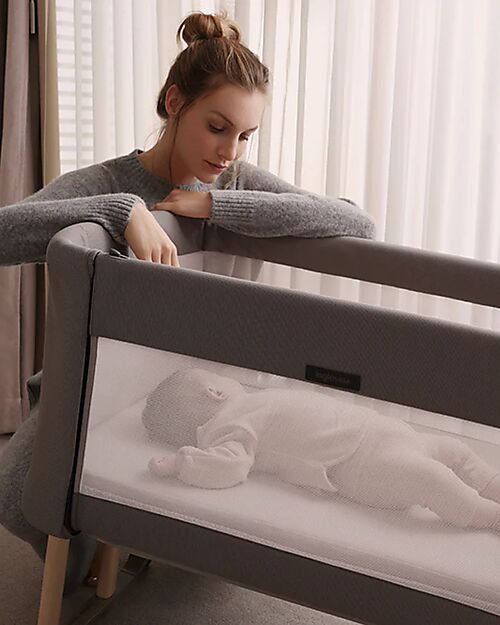 Inglesina Welcome Bed - Morpheus Beige - Co-sleeping Crib Designed for Baby Wellness Next To Me Cribs