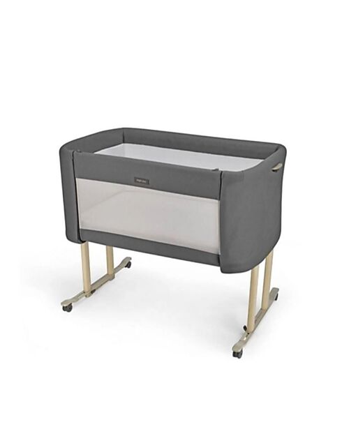 Inglesina Welcome Bed - Shiva Grey - Co-sleeping Crib Designed for Baby Wellness Next To Me Cribs