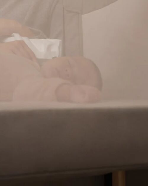 Inglesina Welcome Bed - Shiva Grey - Co-sleeping Crib Designed for Baby Wellness Next To Me Cribs