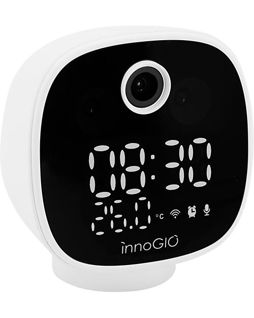 Innogio GIOsafety Smart Clock Camera - Children's Alarm Clock with Built-in Camera Baby Monitor