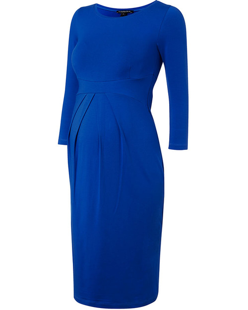 Isabella Oliver Ivybridge Maternity Dress - Pleated Waist - Cobalt Blue! Dresses_