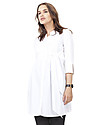 Isabella Oliver Libby Maternity Tunic - Pure White Shirts And Blouses