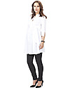 Isabella Oliver Libby Maternity Tunic - Pure White Shirts And Blouses
