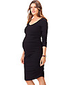 Isabella Oliver Maternity Midi Dress - Caviar Black -THE Maternity LBD! Dresses_