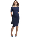 Isabella Oliver T-Shirt Maternity Dress - Ruche Detail - Rich Navy! Dresses_