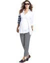 Isabella Oliver Tie Front Maternity Blouse - Self-Tie Belt - White! Shirts And Blouses