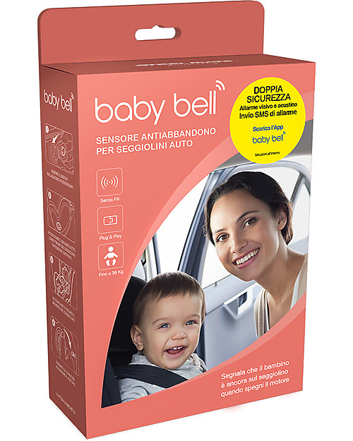 Italbell - Baby Bell Baby Bell, Anti-Abandonment Device for Car Seat Car Seat Safety Alarm