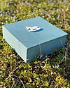 Italian Creative Book Memory Box and Photo Album, Light Blue with Horse - 19x19 cm Baby's First Albums
