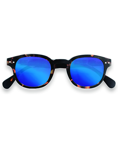 Izipizi Sun Junior #C, Tortoise with Blue Mirror Lenses One size