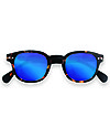 Izipizi Sun Junior #C, Tortoise with Blue Mirror Lenses - One size 4 to 10 years! Sunglasses