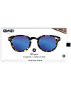 Izipizi Sun Junior #C, Tortoise with Blue Mirror Lenses - One size 4 to 10 years! Sunglasses