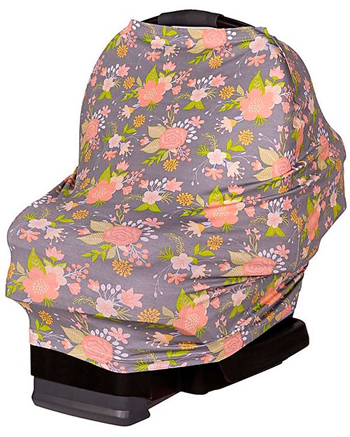 J L Childress 4-in-1 Multi-Use Cover - Vintage Floral Car Seat Accessories