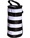 J L Childress Bottle Cooler - Black/White Stripes - Suitable for All Bottle Thermal Containers
