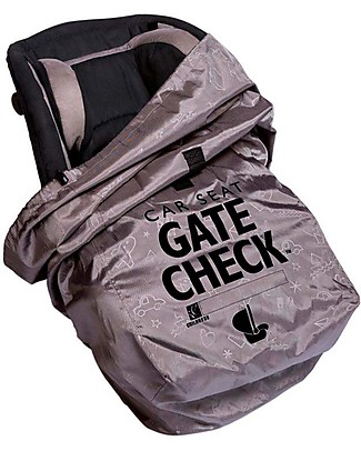 J L Childress Deluxe Gate Check Car Seat Travel Bag - Grey Car Seat Accessories