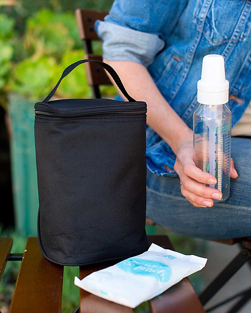 J L Childress Double Bottle Cooler - Black - Waterproof Thermal Containers