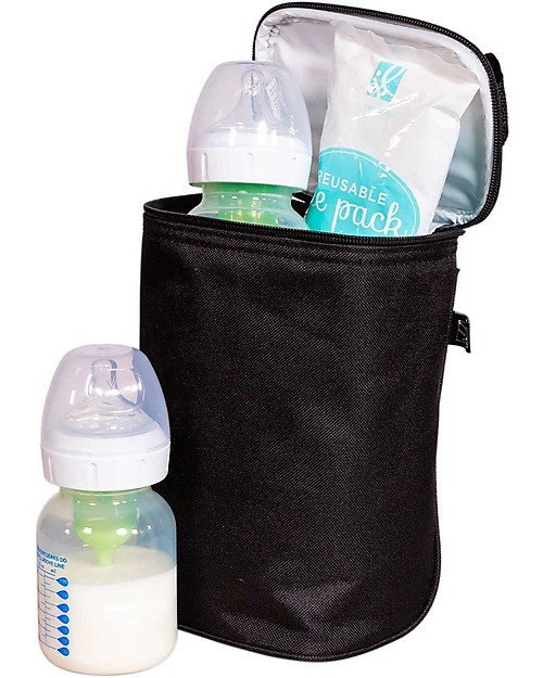 J L Childress Double Bottle Cooler - Black - Waterproof Thermal Containers