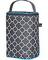 J L Childress Double Bottle Cooler - Grey/White/Blue - Waterproof Thermal Containers