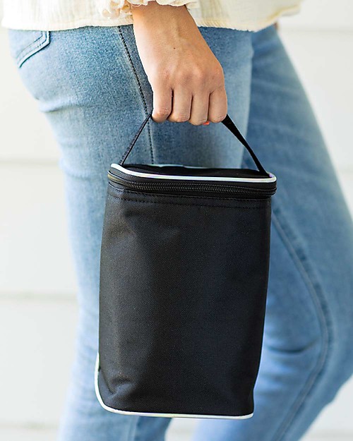 J L Childress Double Bottle Cooler - Iridescent Black - Waterproof Thermal Containers