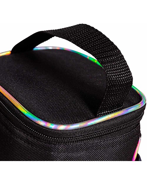 J L Childress Double Bottle Cooler - Iridescent Black - Waterproof Thermal Containers