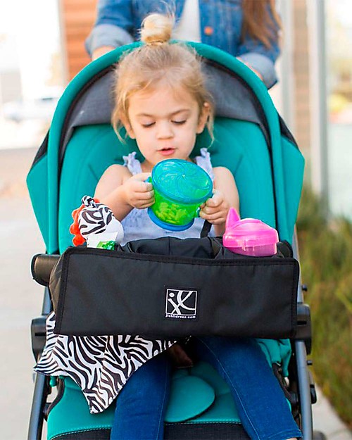 J L Childress Food 'N Fun Front Stroller Tray - Black Organize and Bags